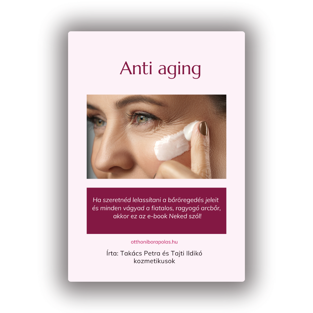 Anti-aging bőrápolási ebook - borító